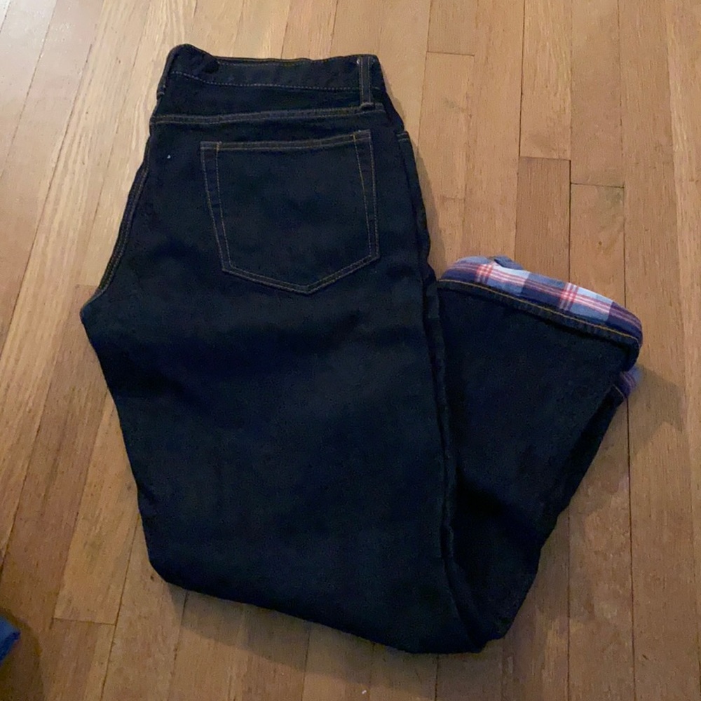 Jcrew Mercantile flannel lined jeans